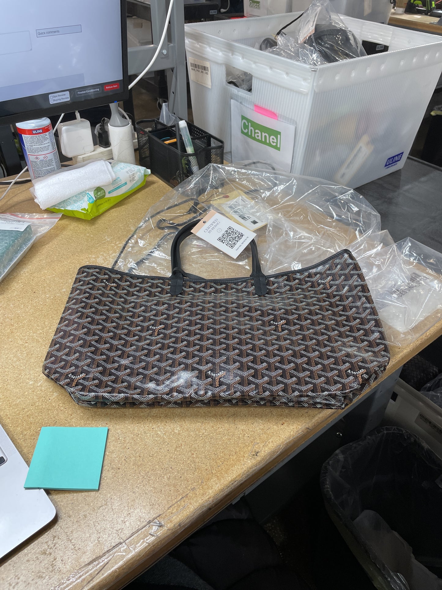 Goyard Saint Louis Tote in Coated Canvas PM