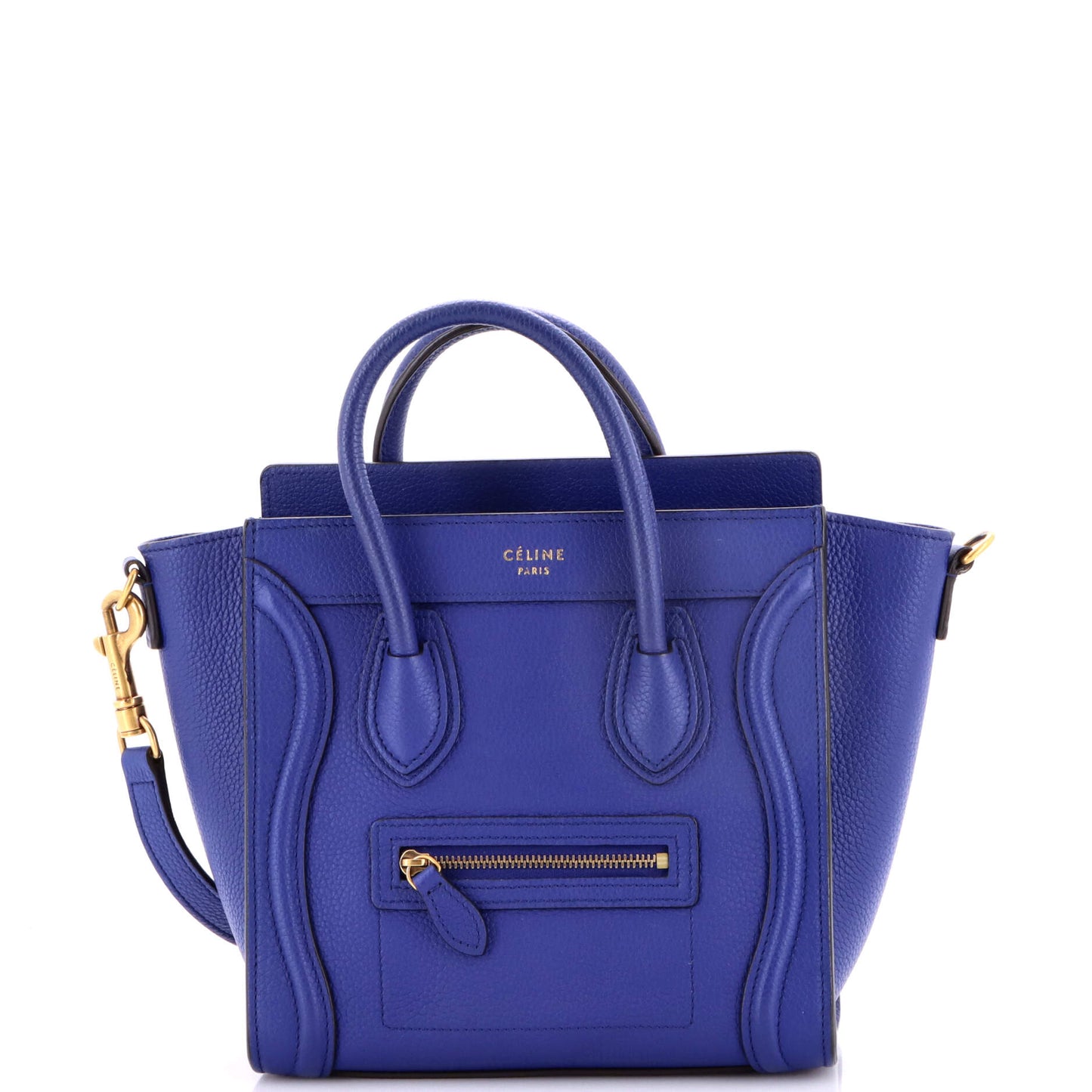 Celine Nano Luggage Bag in Grainy Leather