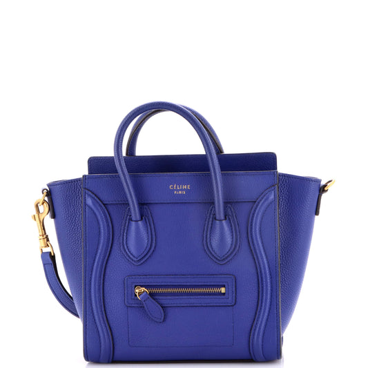 Celine Nano Luggage Bag in Grainy Leather