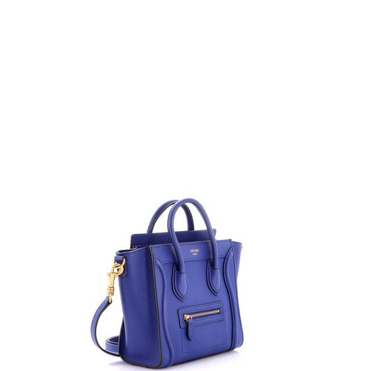 Celine Nano Luggage Bag in Grainy Leather