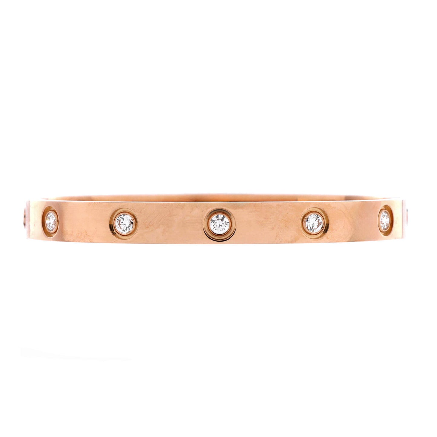 Cartier Love 10 Diamond Bracelet in 18K Rose Gold with Diamonds