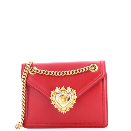 Dolce &amp; Gabbana Devotion Crossbody Bag in Leather, Small