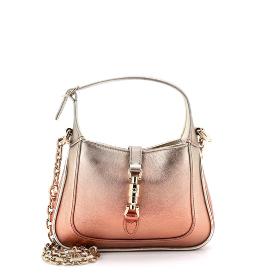 Gucci Jackie 1961 Chain Hobo Leather Mini