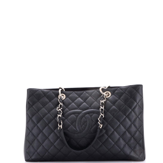 Chanel Grand Shopping Tote, Quilted, Caviar, XL