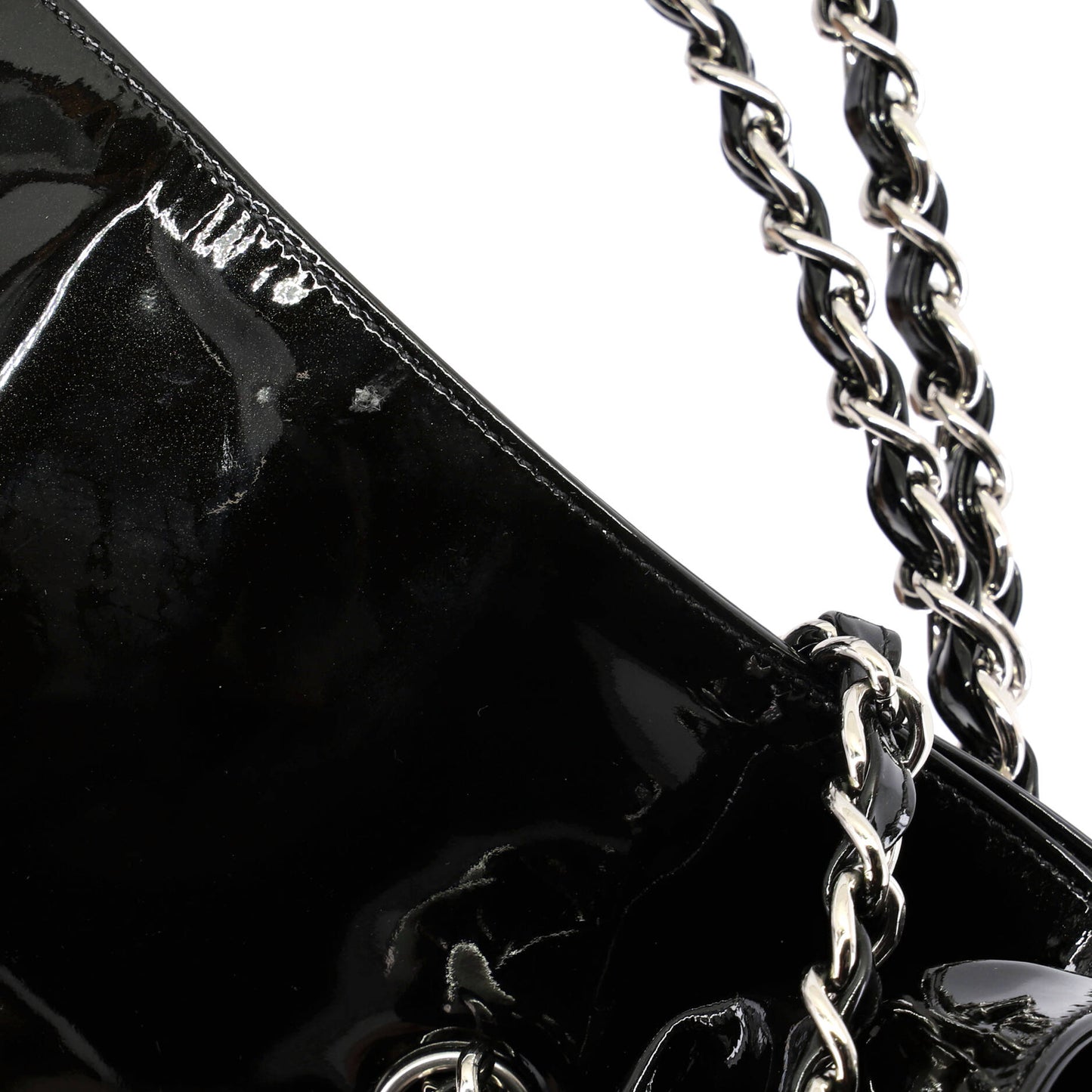 Chanel Bonbon Tote Bag, Strass-embellished Patent Leather, Large