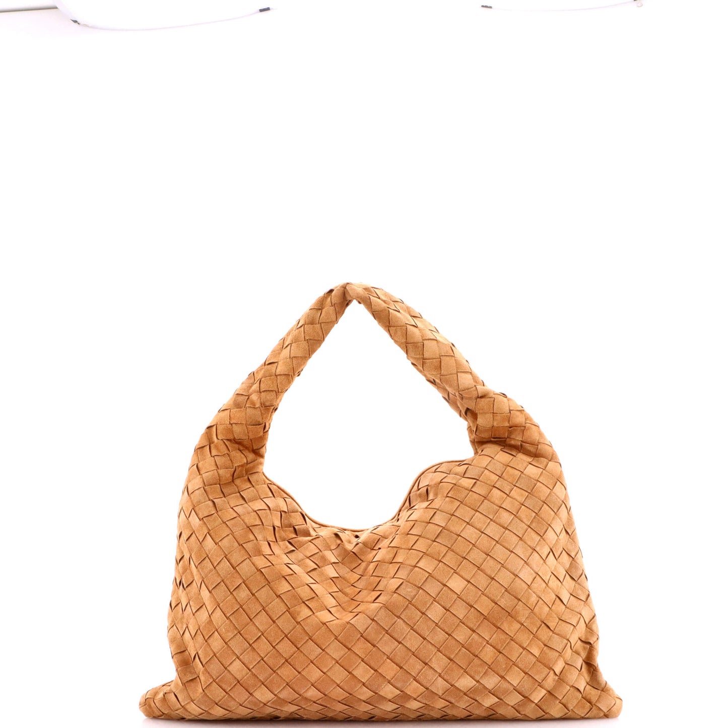 Bottega Veneta Hop Hobo Intrecciato Suede Small