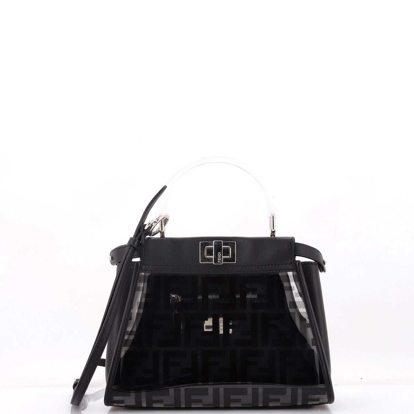Fendi Peekaboo Bag in Zucca PU and Leather, Mini