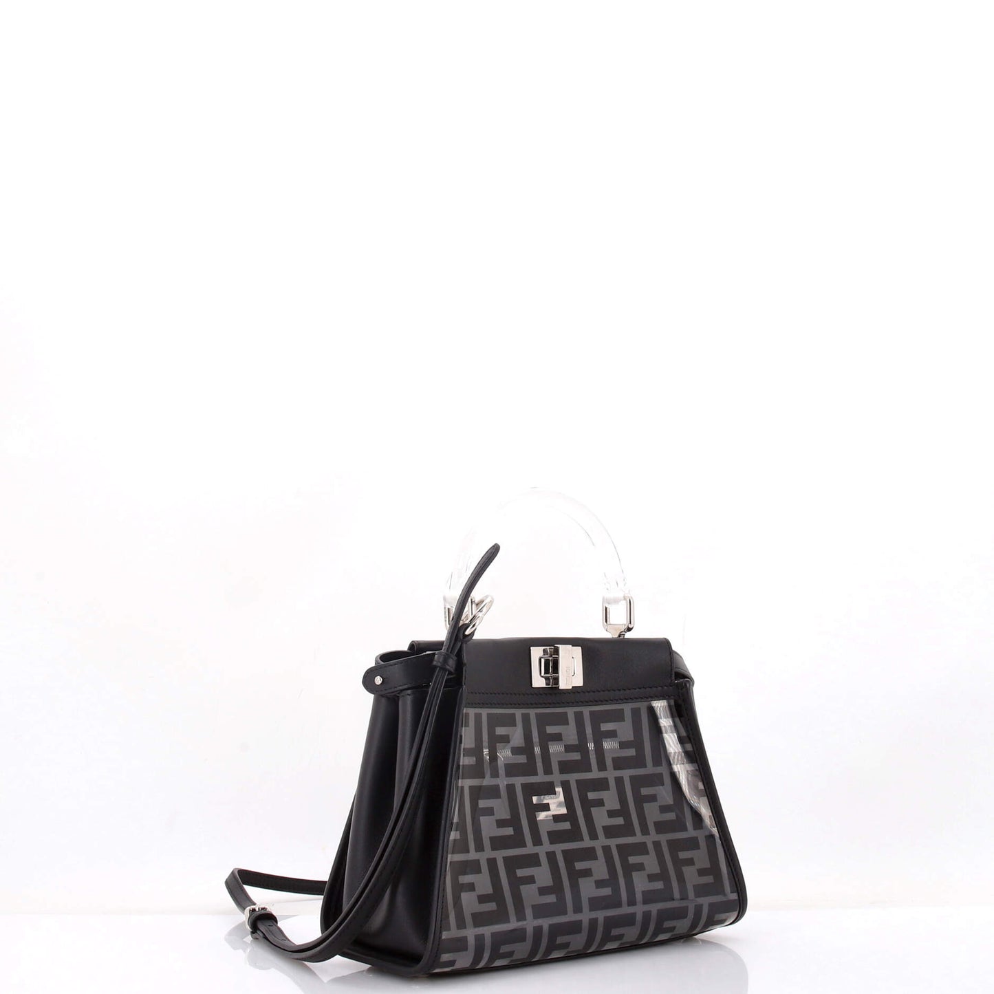 Fendi Peekaboo Bag in Zucca PU and Leather, Mini