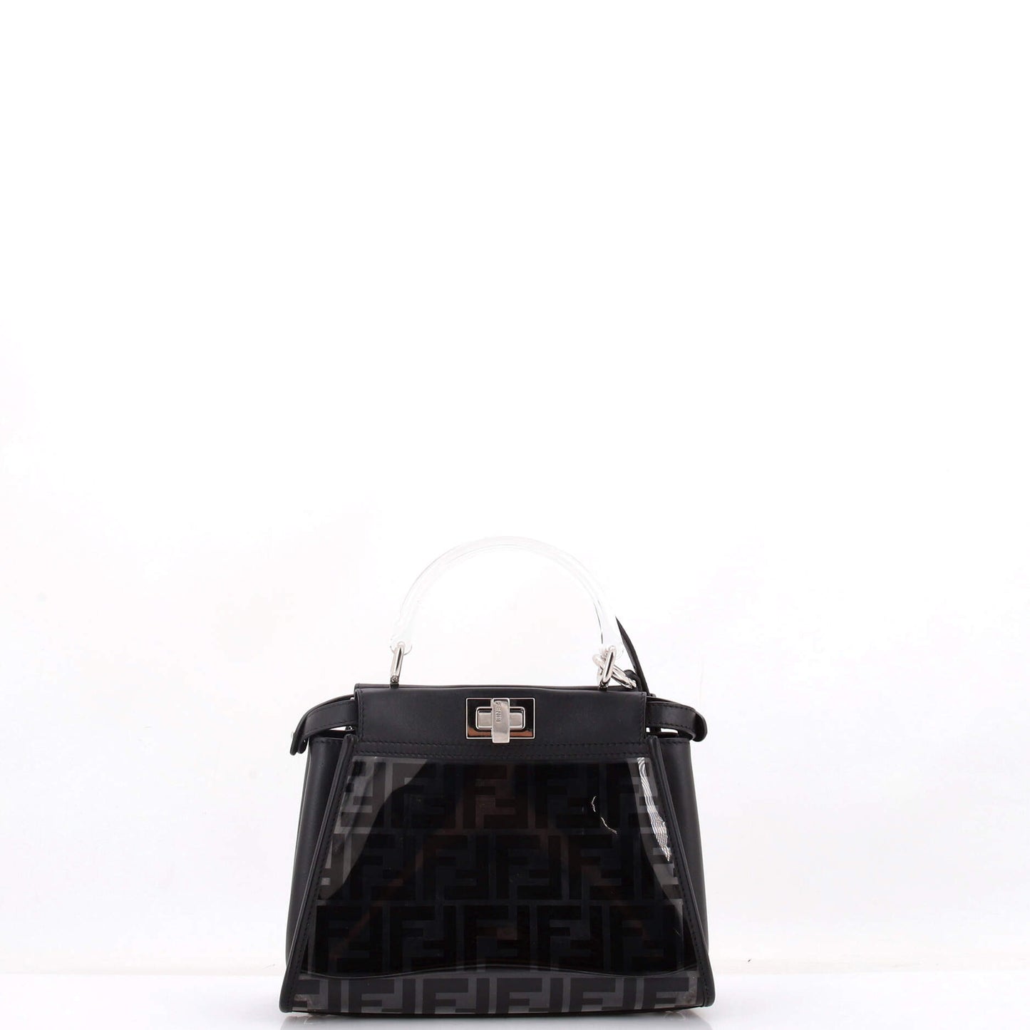Fendi Peekaboo Bag in Zucca PU and Leather, Mini