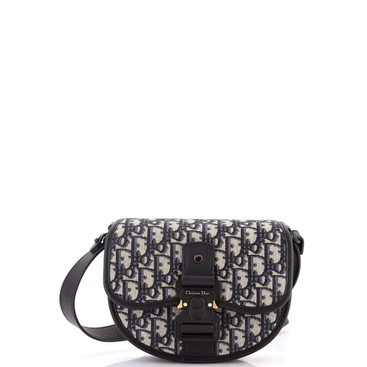 Christian Dior Gallop Flap Messenger Bag in Oblique Canvas, Mini