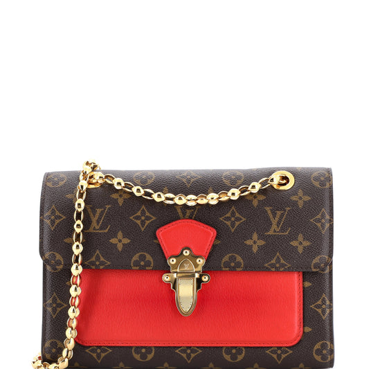 Louis Vuitton Victoire Handbag Monogram Canvas and Leather