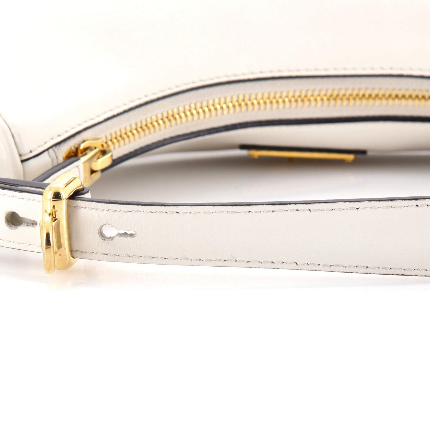 Prada Arc Half Moon Hobo Leather Small