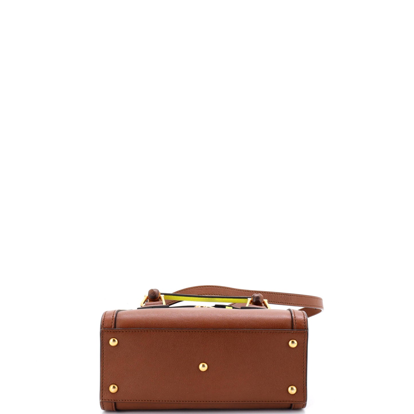 Gucci Diana NM Bamboo Handle Tote Bag in Leather, Mini