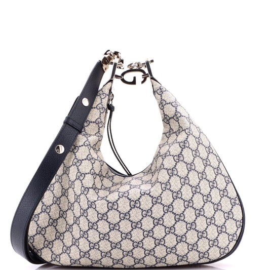 Gucci Attache Shoulder Bag in GG Coated Canvas, Medium