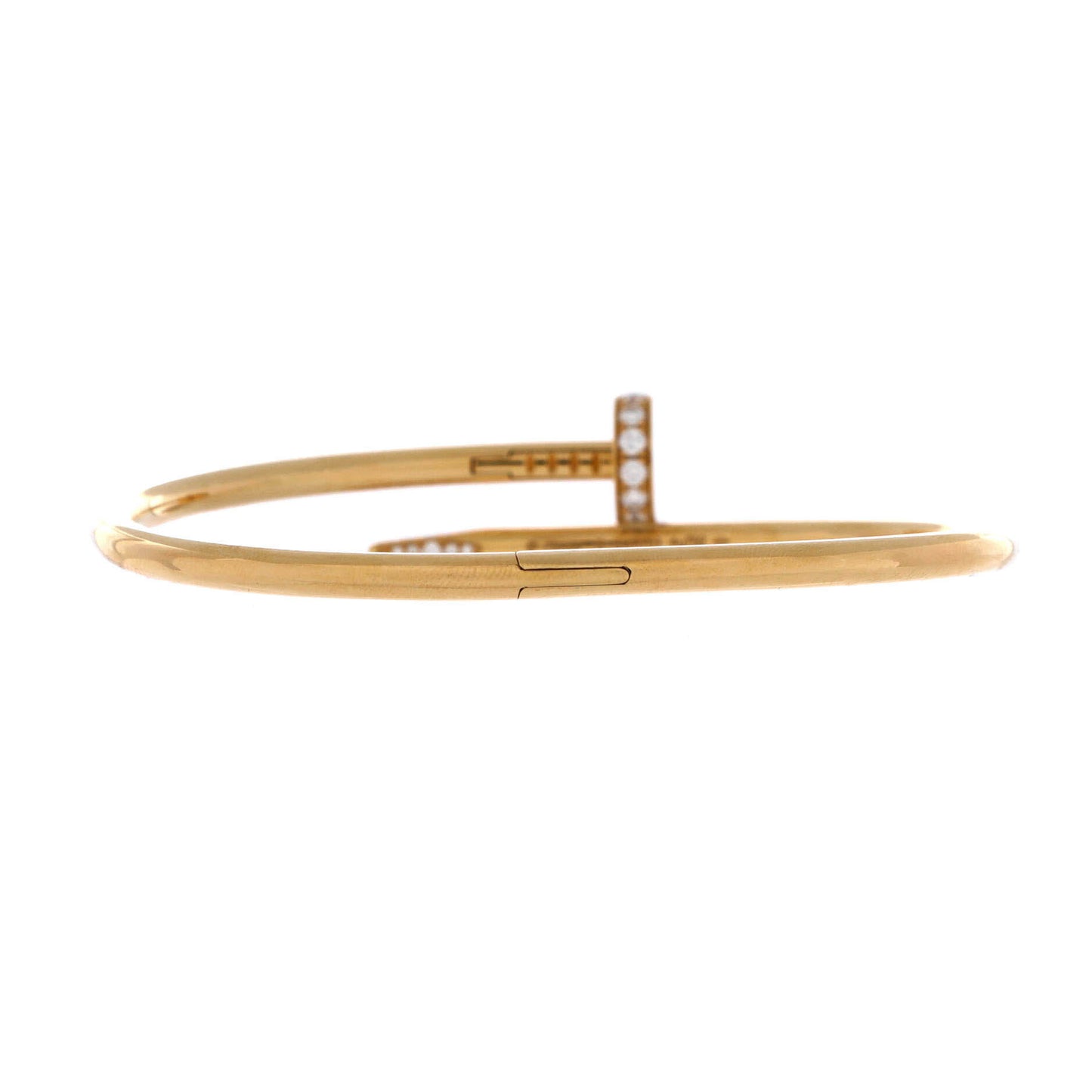 Cartier Juste un Clou Bracelet in 18K Yellow Gold with Diamonds, Classic Style