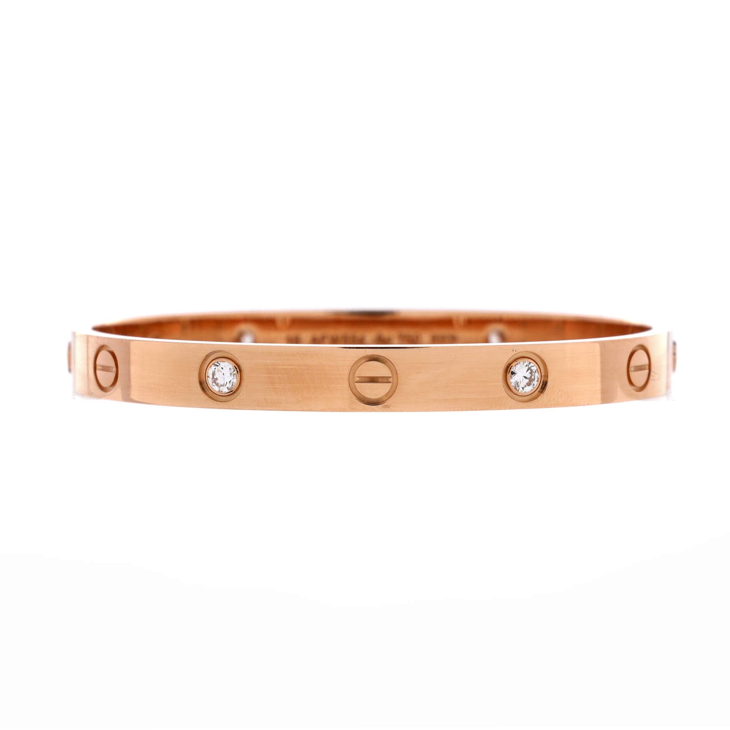 カルティエ ラブ 4 ダイヤモンド ブレスレット 18K ローズゴールド ダイヤモンド付き