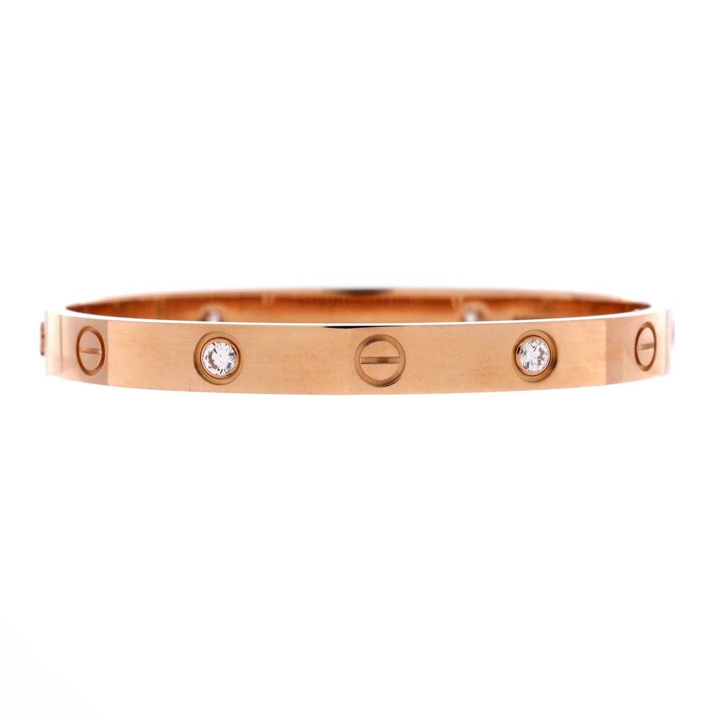 カルティエ ラブ 4 ダイヤモンド ブレスレット 18K ローズゴールド ダイヤモンド付き
