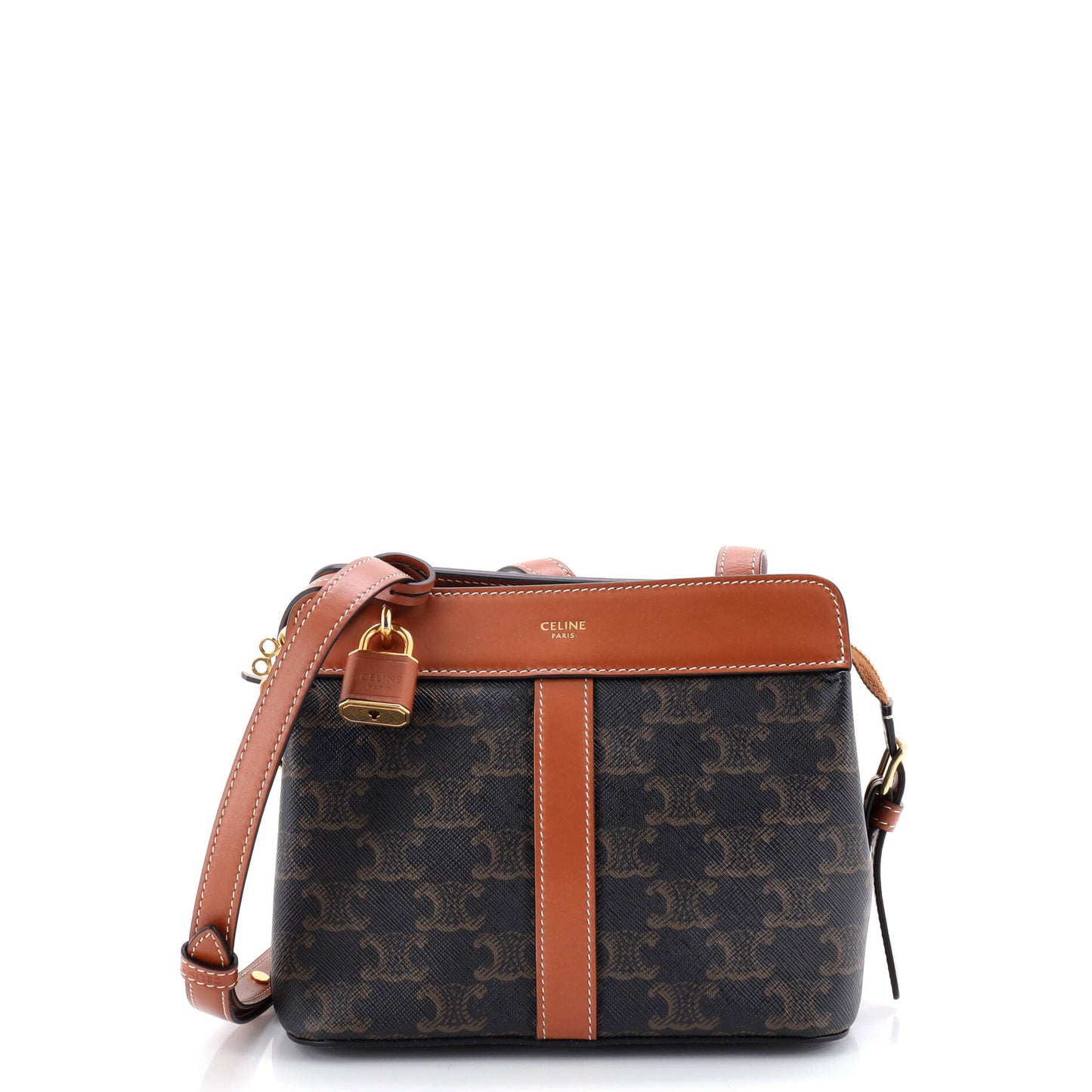 Celine Teen Cabas de France Triomphe Coated Canvas Small Bag