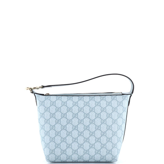 Gucci Ophidia Zip Shoulder Bag in GG Coated Canvas Super Mini
