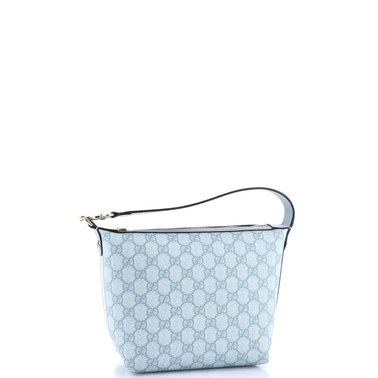 Gucci Ophidia Zip Shoulder Bag in GG Coated Canvas Super Mini