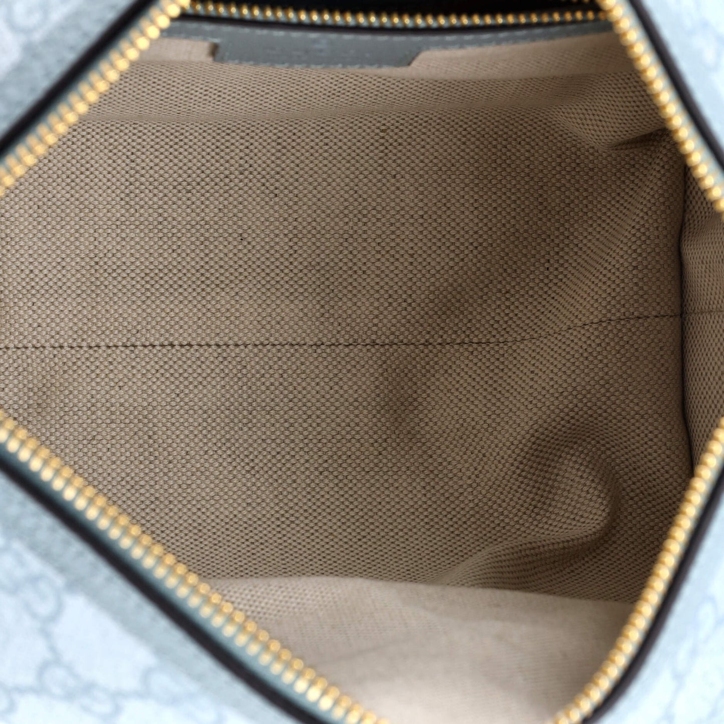 Gucci Ophidia Zip Shoulder Bag in GG Coated Canvas Super Mini