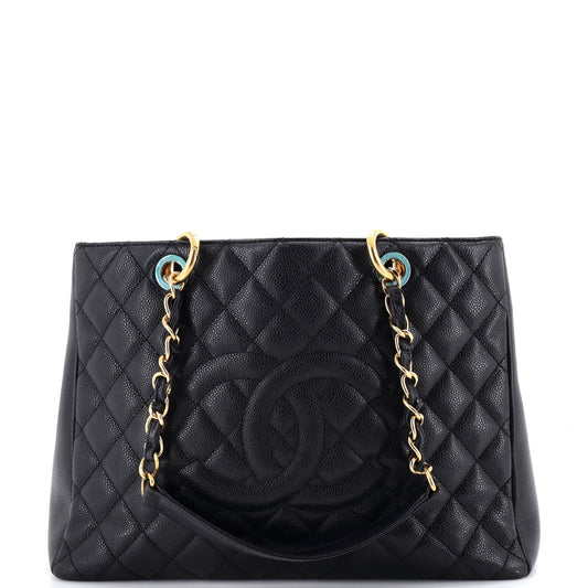 Chanel Grand Shopping Tote Quilted Caviar