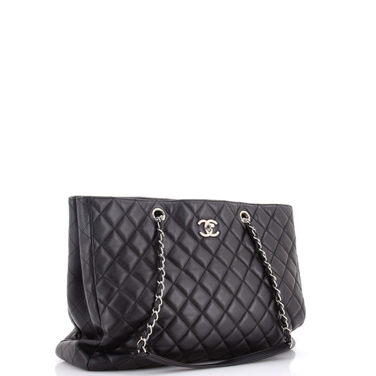 Chanel Classic CC Shopping Tote in Quilted Calfskin, Large