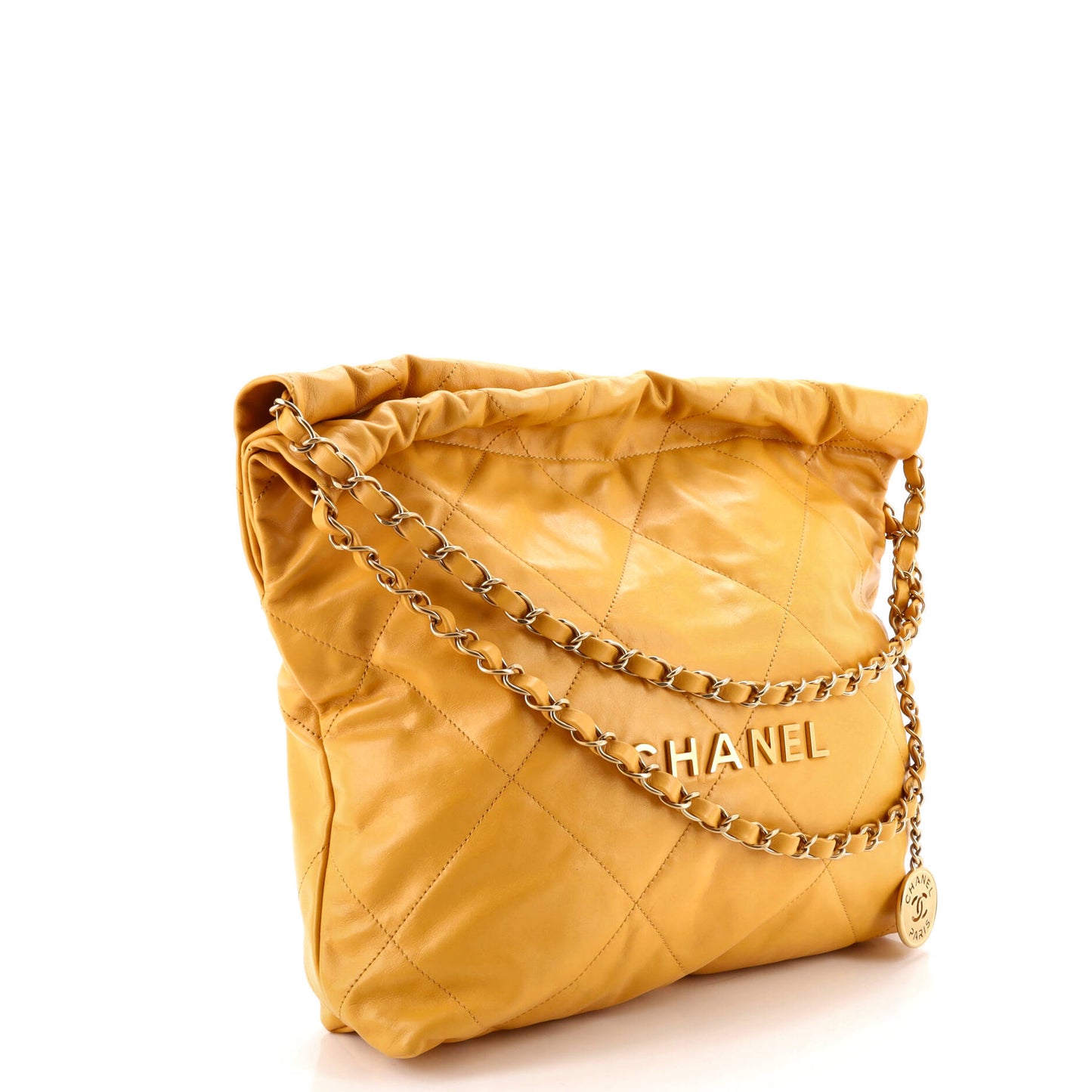 Chanel 22 Chain Hobo Bag in Quilted Calfskin, Small