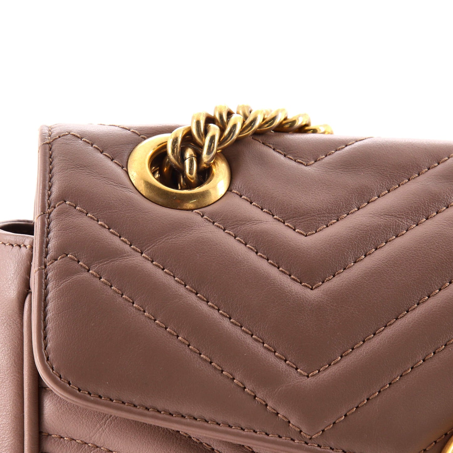 Gucci Queen Margaret Top Handle Bag in GG Coated Canvas and Leather, Small