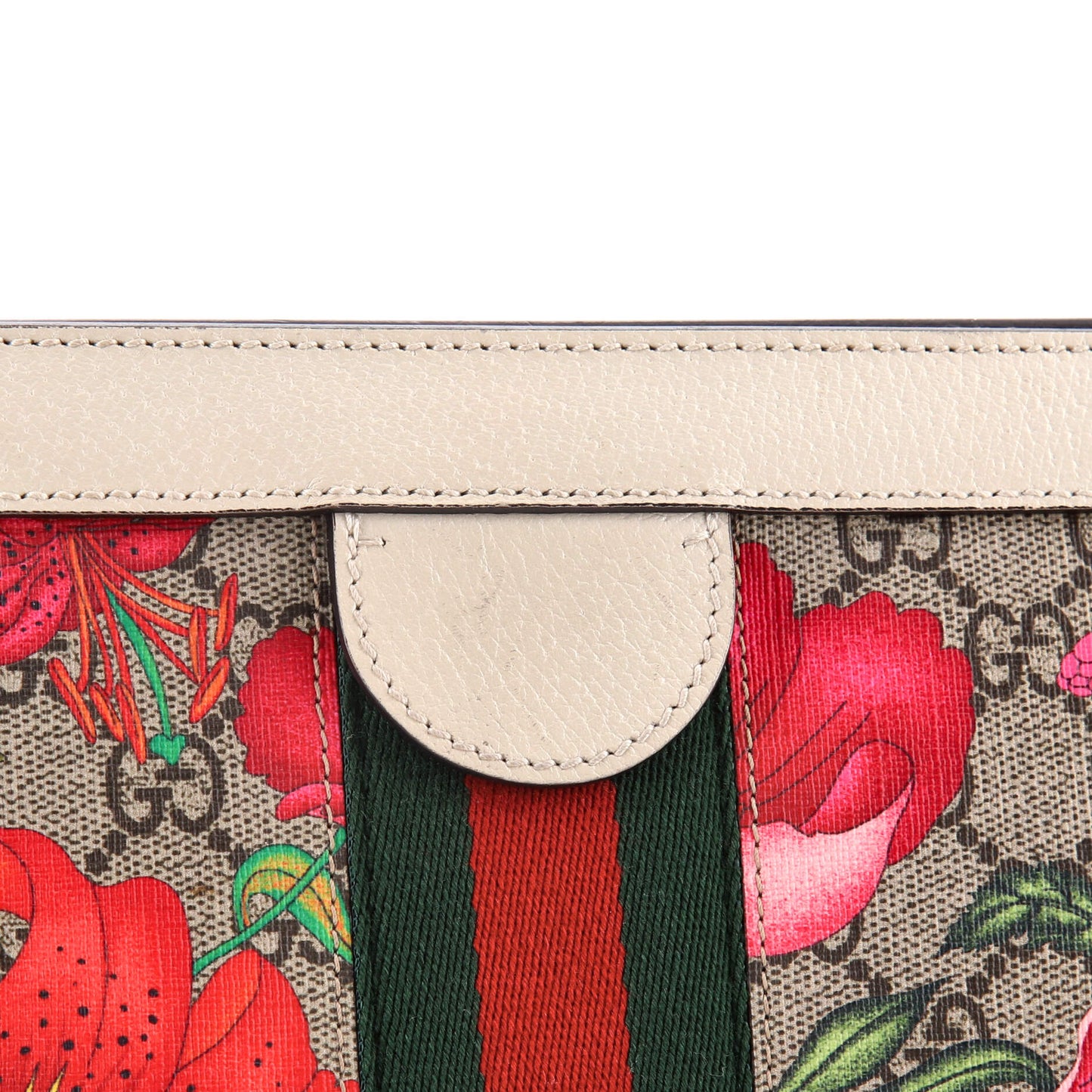 Gucci Ophidia Flora GG Coated Canvas Small Chain Shoulder Bag