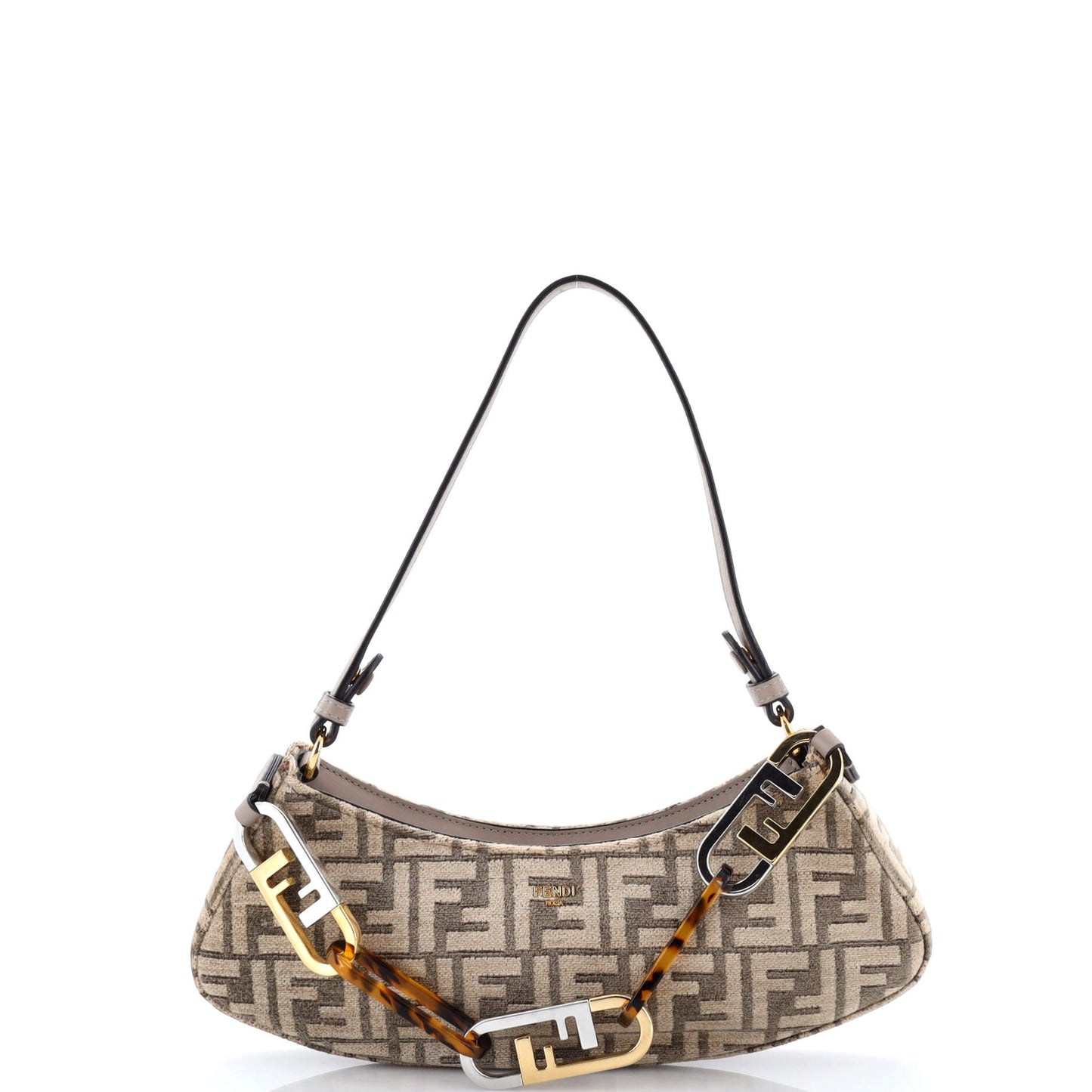 Fendi Oroc Swing Shoulder Bag in Zucca Chenille