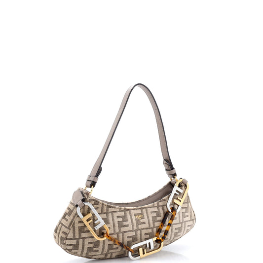 Fendi Oroc Swing Shoulder Bag in Zucca Chenille