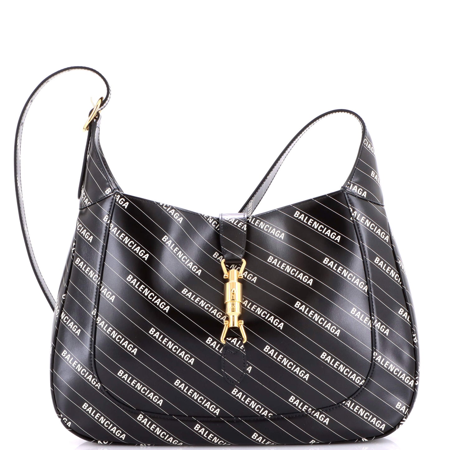 Gucci x Balenciaga The Hacker Project Jackie 1961 Hobo Bag in Printed Leather, Medium