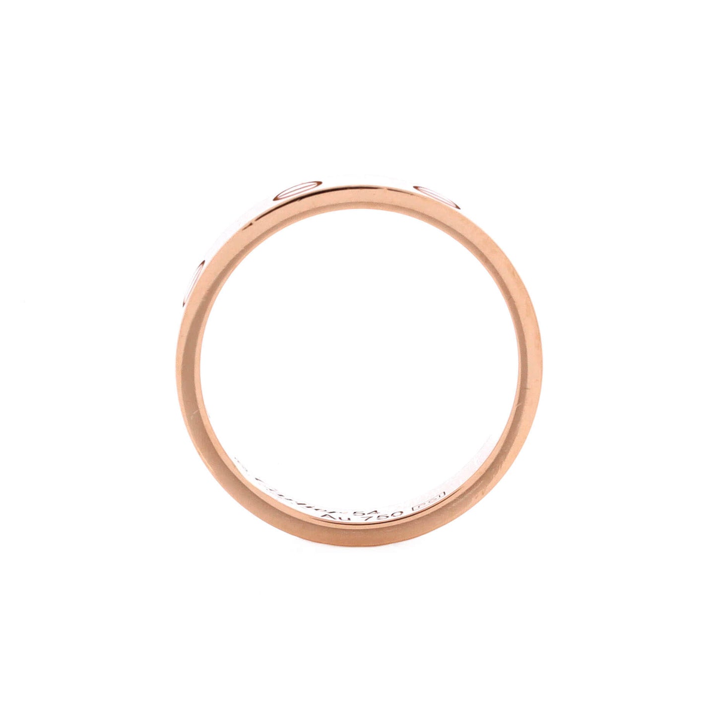 カルティエ ラブ ウェディング バンド 1 ダイヤモンド リング 18K ローズゴールド ダイヤモンド付き