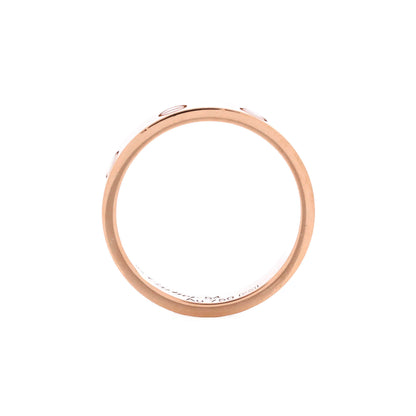 カルティエ ラブ ウェディング バンド 1 ダイヤモンド リング 18K ローズゴールド ダイヤモンド付き