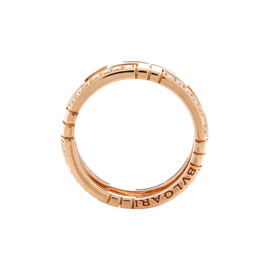 ブルガリ パレンテシ バンドリング 18Kローズゴールド ダイヤモンド 8mm