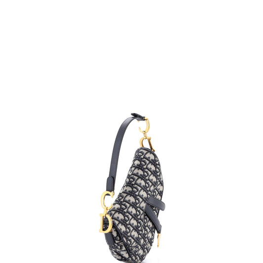 Christian Dior Saddle Handbag Oblique Canvas Mini