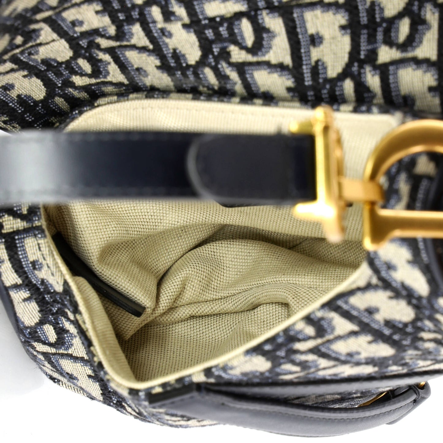 Christian Dior Saddle Handbag Oblique Canvas Mini