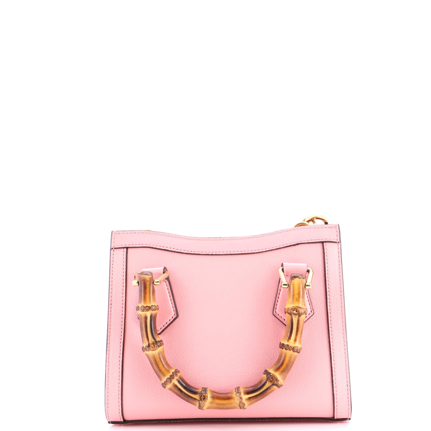 Gucci Diana NM Bamboo Handle Tote Bag in Leather, Mini