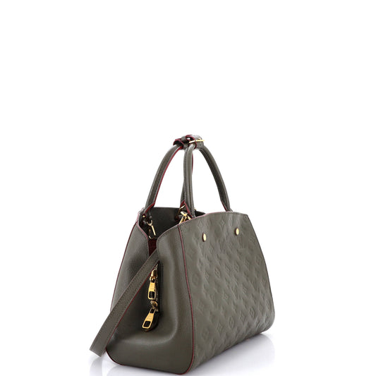 Louis Vuitton Montaigne Handbag Monogram Empreinte Leather MM