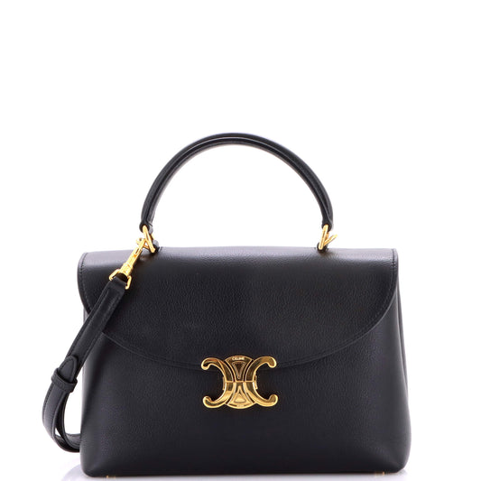 Celine Nino Medium Top Handle Leather Bag