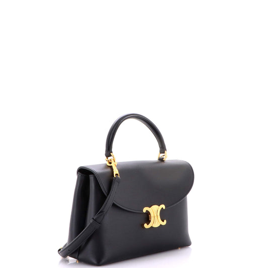 Celine Nino Medium Top Handle Leather Bag