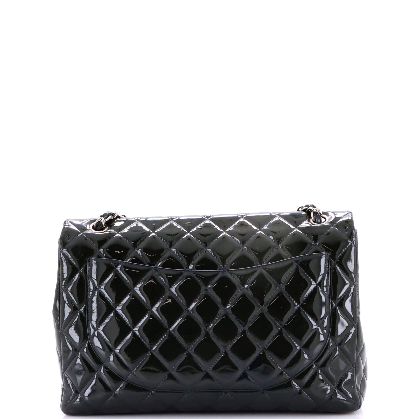 Chanel Classic Double Flap Bag, Quilted Patent Leather, Maxi