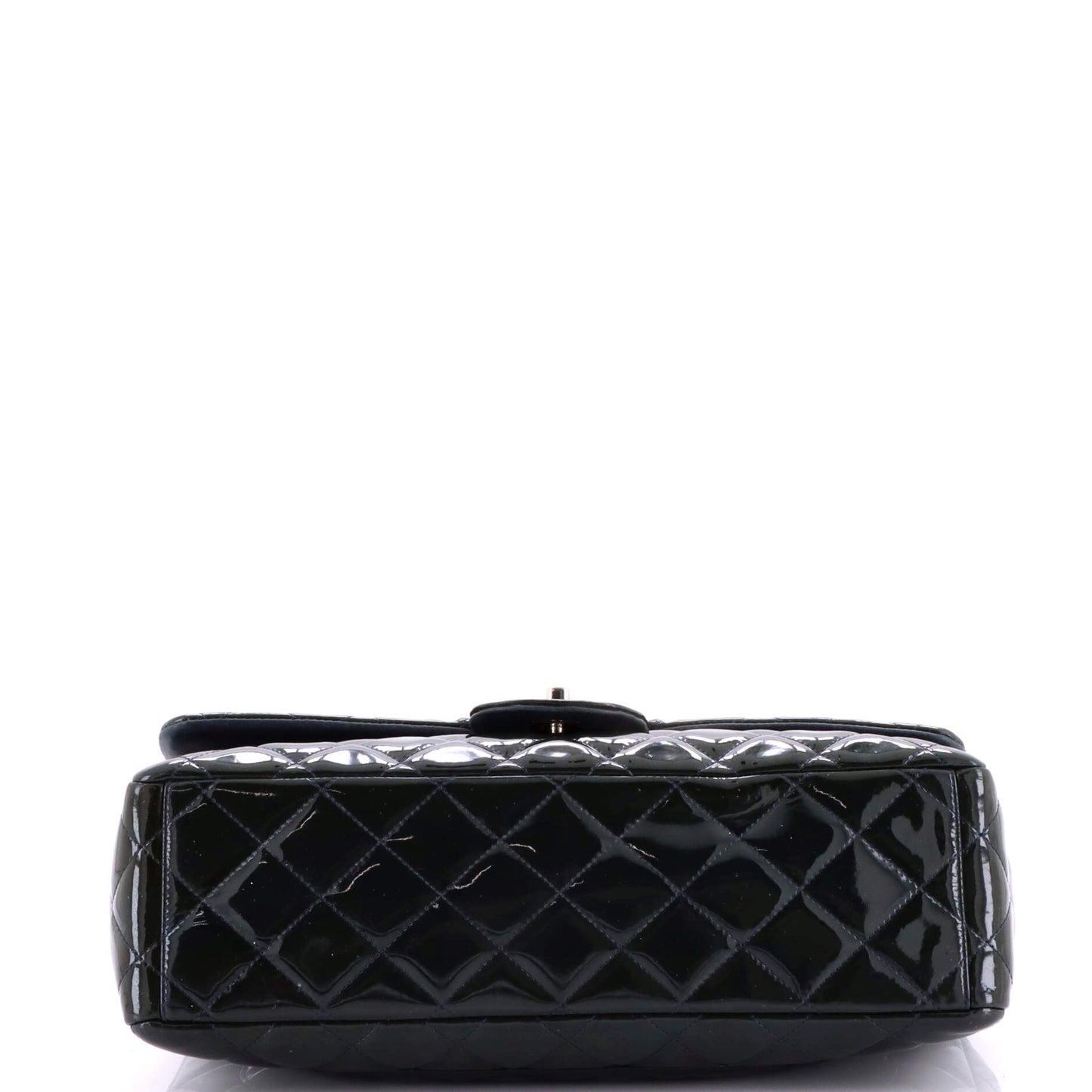 Chanel Classic Double Flap Bag, Quilted Patent Leather, Maxi