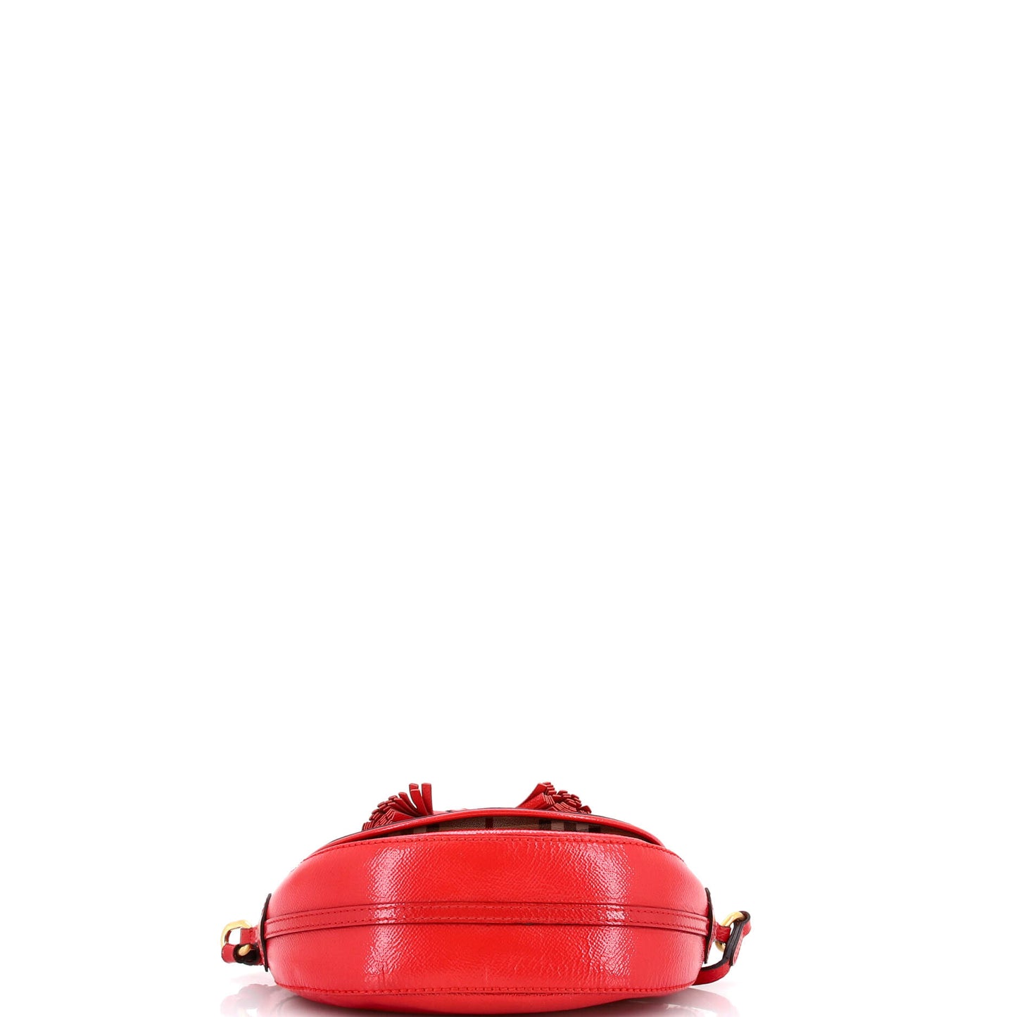 Burberry Maydown Crossbody Bag in Haymarket Coated Canvas and Leather, Small
