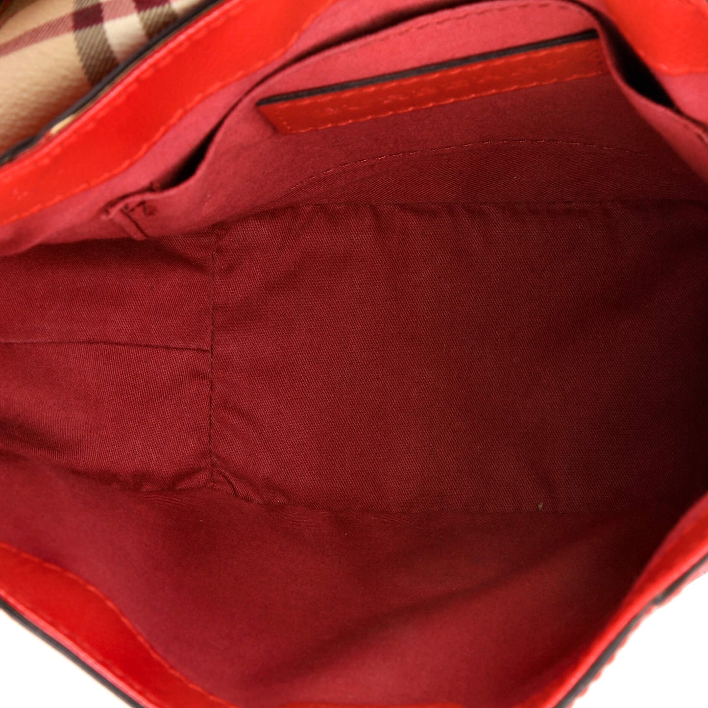 Burberry Maydown Crossbody Bag in Haymarket Coated Canvas and Leather, Small