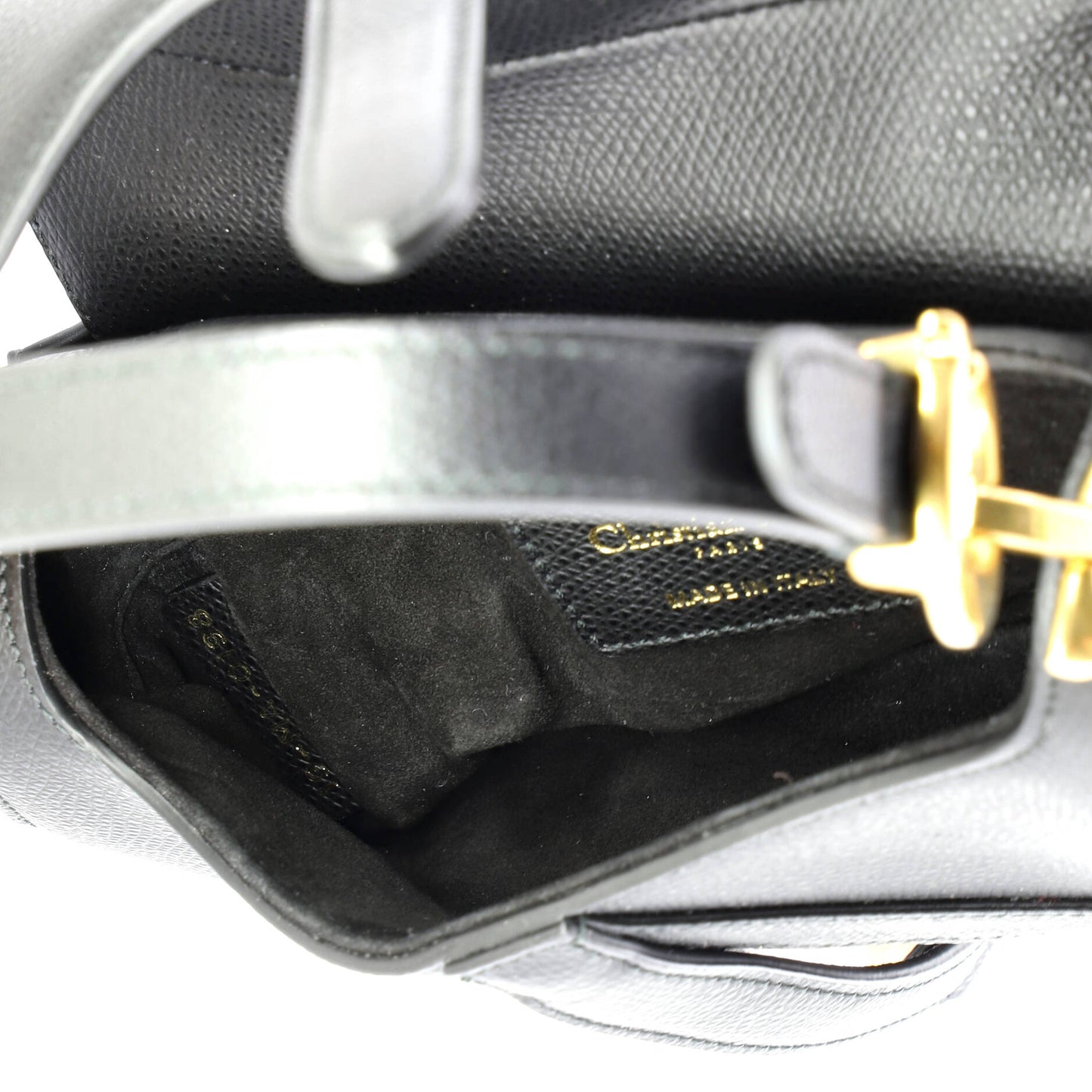 Christian Dior Saddle Leather Mini Handbag