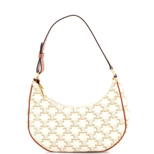 Celine Ava Triomphe Coated Canvas Bag