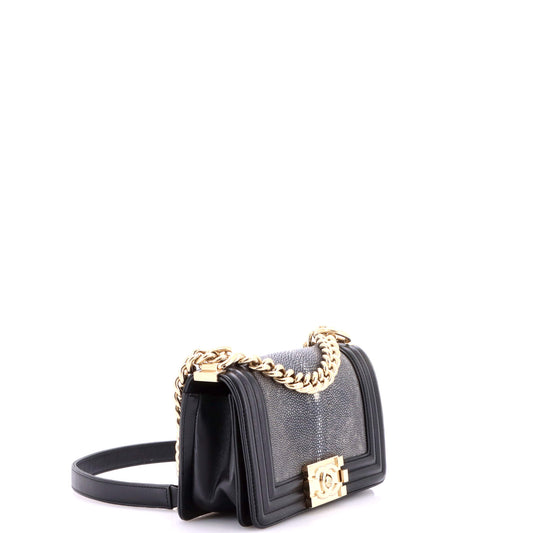 Chanel Boy Flap Bag Stingray Small