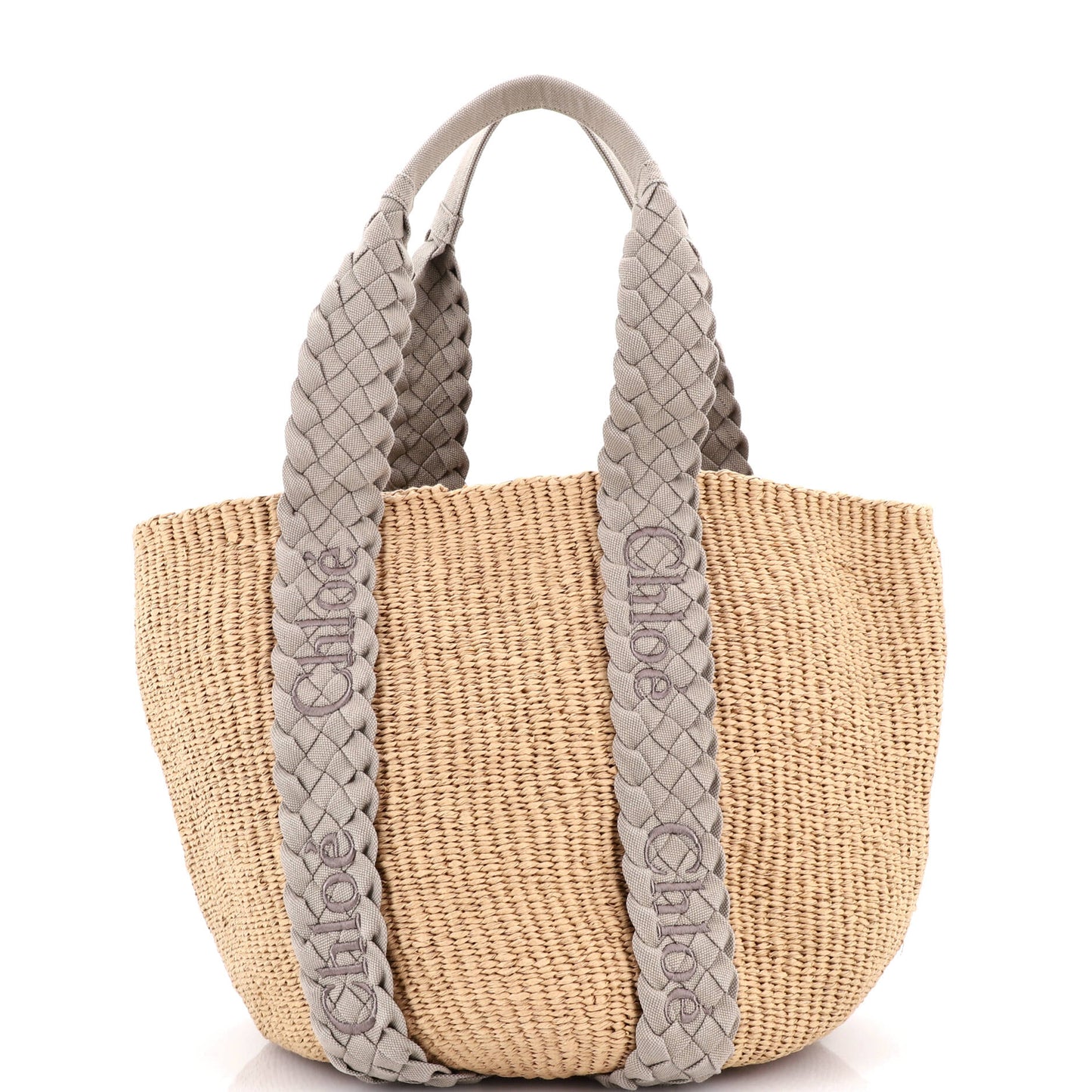 Chloe x Mifuko Woody Tote Bag, Large Raffia